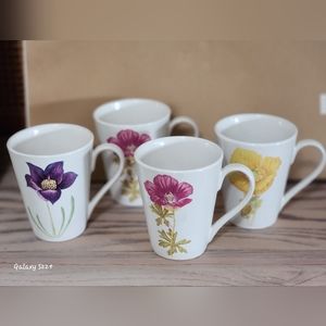 Lillian Vernon floral coffee mugs